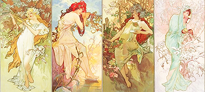 Four Seasons Alphonse Mucha